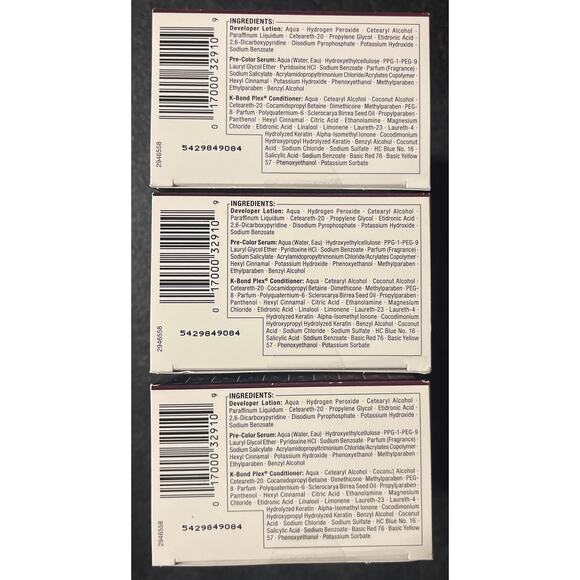 NIB Schwarzkopf Keratin Color Permanent Hair Color, 7.1 Dark Ash Blonde (3 Box) - Picture 2 of 4